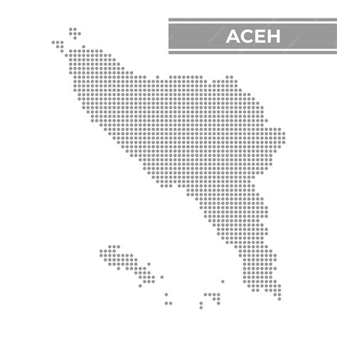 Premium Vector | Dotted map of Aceh is a province of Indonesia