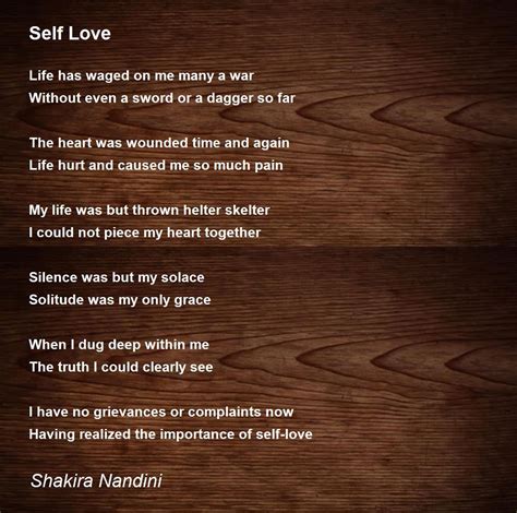 Self Love Poems