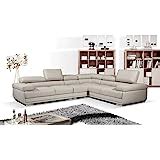 ES ESPINHO Fiona Solid Sal Wood Fabric Upholstered 4 Seater Right Hand ...