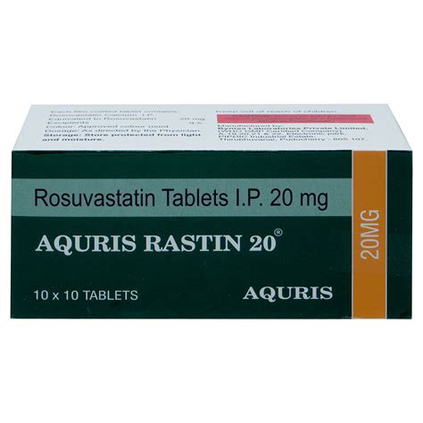 Buy Aquris Rastin 20 Tablet 10's online | Uses, Side Effects, Price and ...