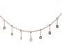 14K Rose Gold Diamond Drop Station Necklace-81193r14