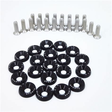 Buy 20 PCS XYC Sports Billet Aluminum Fender Washer Engine Bay Dress Up ...
