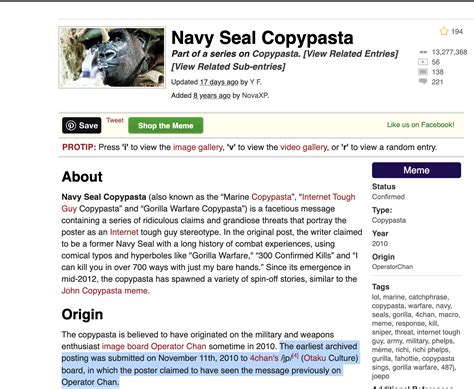 What Is The Navy Seal Copypasta at Gregg Bolster blog