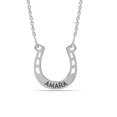 LeCalla - Buy Personalized 925 Sterling Silver Horseshoe Name Good ...