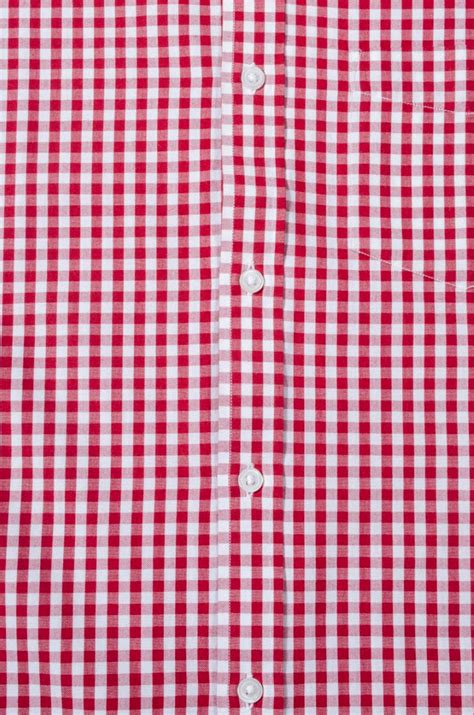Red Gingham Check Button Down Slim Fit Shirt – Sprezz.in