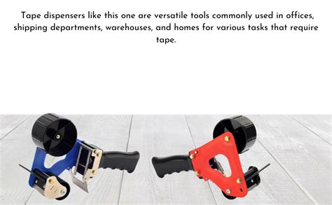 RED Rock Manual 2 inch Metal Tape Dispenser Hand Operated Model Max MM4 ...
