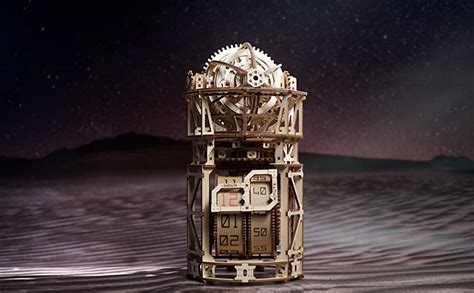 UGEARS Sky Watcher Tourbillon Table Clock Puzzle - Astronomical Wooden ...