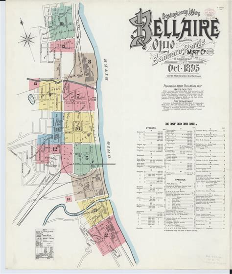 Sanborn Fire Insurance Map from Bellaire, Belmont County, Ohio ...