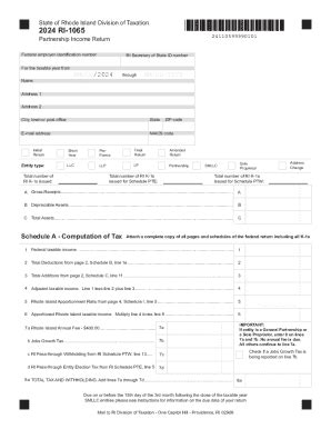 RI RI-1065 2024-2026 - Fill and Sign Printable Template Online