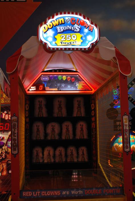 Down the Clown Arcade Game at Boondocks Food and Fun