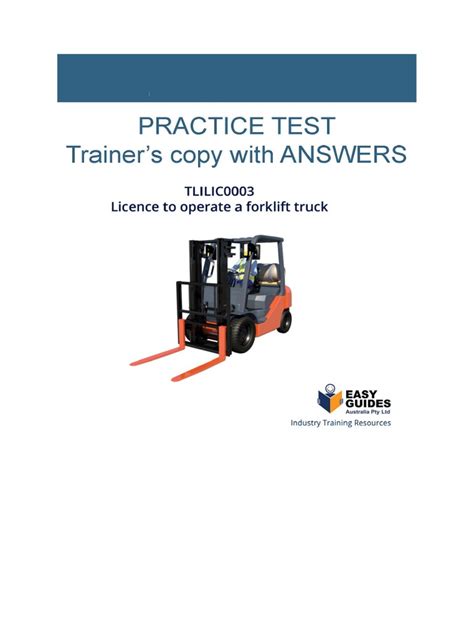 Image result for Fork Lift Test Questions