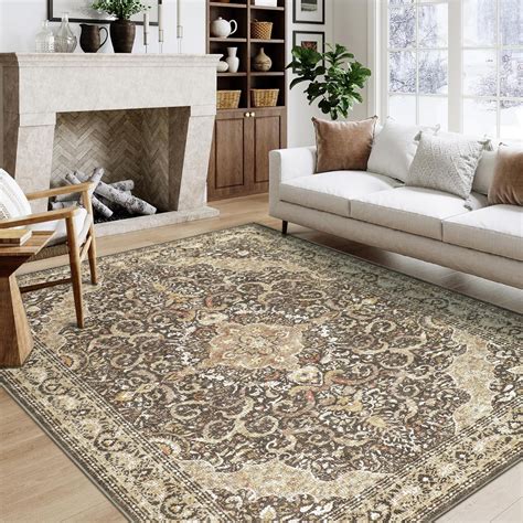 BERTHMEER 5'x7' Washable Area Rugs for Living Room Bedroom Dining Room ...