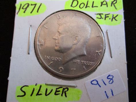 1971 USA JOHN F KENNEDY SILVER FIFTY CENT