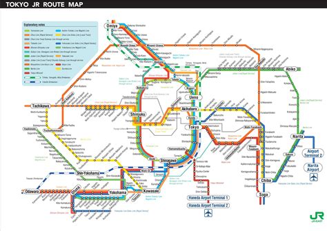 Tokyo JR map - Ontheworldmap.com