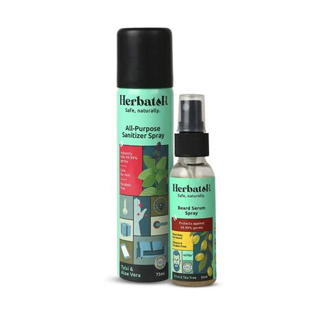 Herbatol Plus Travel-Friendly Disinfection Safety Kit For Men | All ...