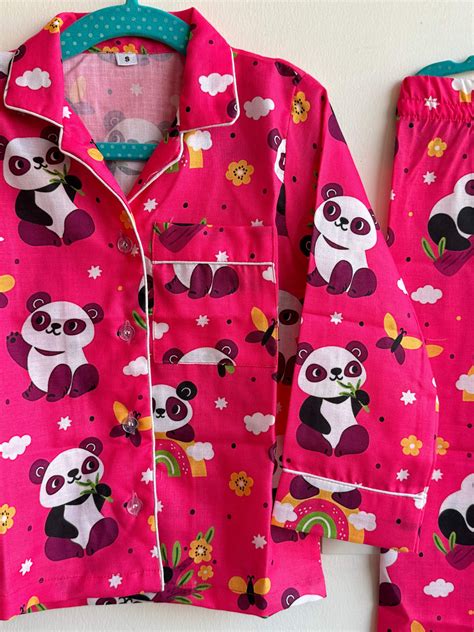 Pink Panda Kids Night Suit Set – Kapaas Katha