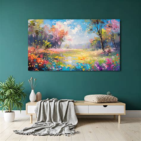 Dreamy Nature Abstract Wall Art – Scenic Painted Canvas Print – CIPHER ...
