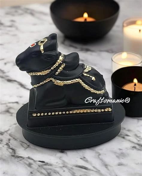Buy Craftomanic® Small Nandi Idols | 3inch Maharaj Idol Statue | Black ...