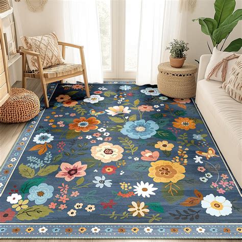 Amazon.com: RELEANY Washable Area Rug, Runner Rug, Round Rug, Non Slip ...