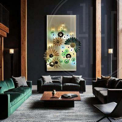 Glass Feather Wall Art Installation Lights – Harold Electricals