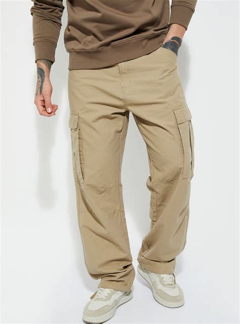 Buy URB_N Men Textured Cargos Online at just Rs. 1299.0 - 1000015992722 ...