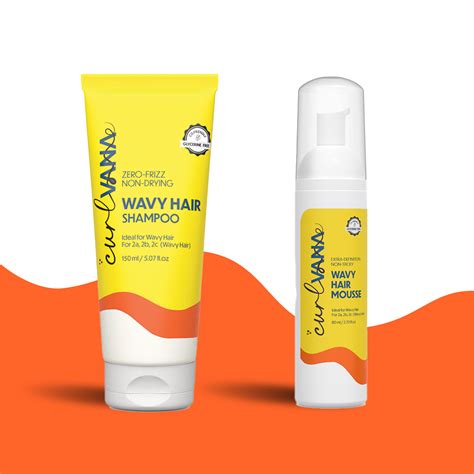 Curlvana Wavy Hair Care Range with Shampoo And Mousse