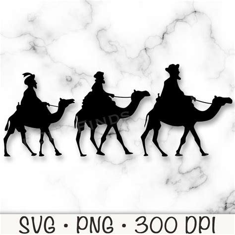 Three Wise Men, Three Kings SVG, Reyes Magos, Vector File , PNG, Transparent Background, Clip ...