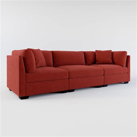 Beckham Foam Comfort 3-Piece Sofa - Bloke Brick | Value City Furniture