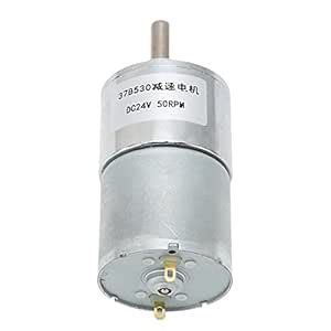 Turbine Worm Geared Box, DC CW CCW Direction 50RPM Quiet Gear Motor ...