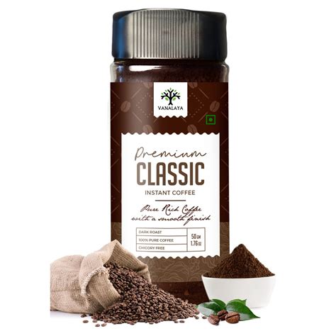 VANALAYA Premium Classic Instant Coffee Black Coffee Powder With Rich ...