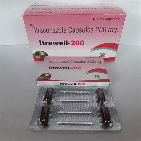 Itrawell 200 - Itraconazole Capsules 200 mg - Everwell Pharma Private ...