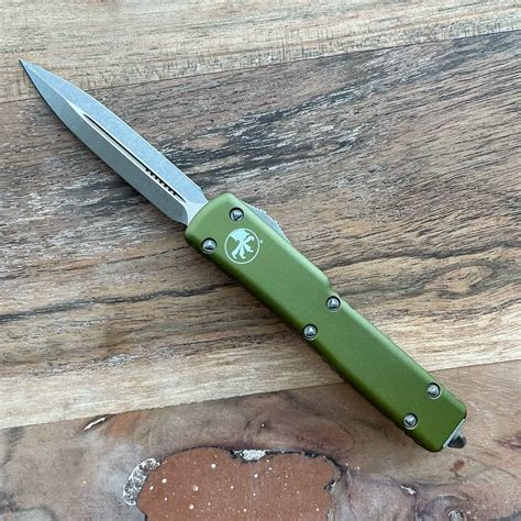 Microtech UTX-70 D/E OD Green Bronze Apocalyptic Standard 147-13APOD ...
