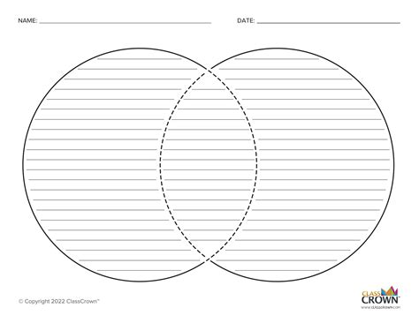 Free Printable Venn Diagram - Educational Printable Activities