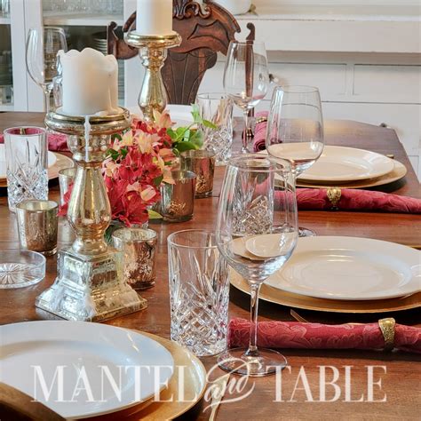 How to Do a Beautiful Casual Table Setting - Fast! - Mantel and Table
