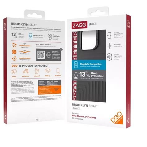 Buy ZAGG Brooklyn Snap for iPhone 14 Pro Max, Black Online at Lowest ...