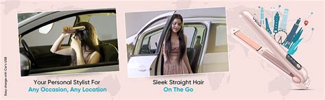 VEGA Mini Cordless Hair Straightener For Women With Ptc Ceramic Coated ...