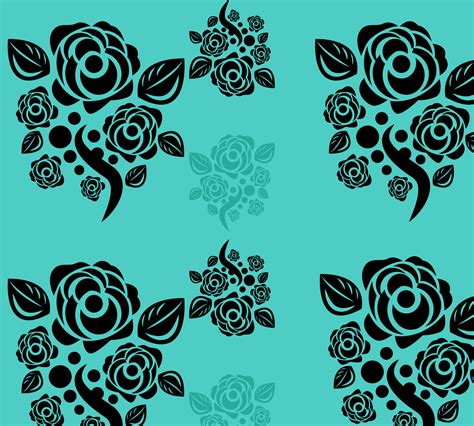 Wildflower Seamless. Pattern Floral Background. blue dark light pattern ...