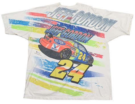 Vintage Motorsports Traditions Nascar Jeff Gordon All Over Print T ...
