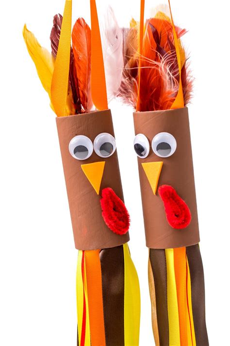 Turkey windsock toilet paper roll | Thanksgiving crafts for kids ...