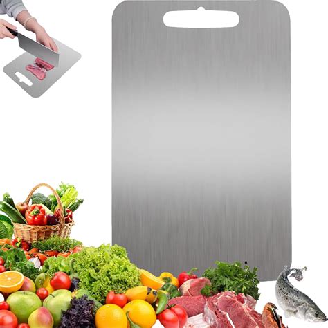 Katuchef Titanium Cutting Board,100% Pure Titanium Cutting Boards for ...