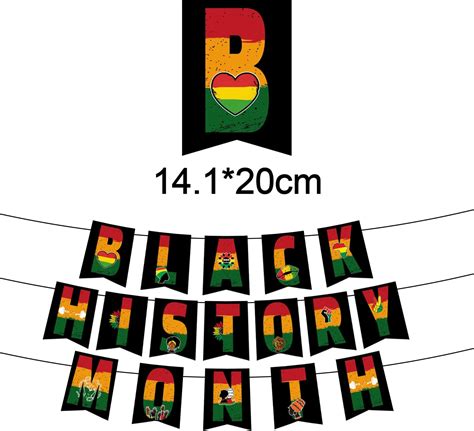 Aolime Black History Month Party Banner Plus Black History India | Ubuy