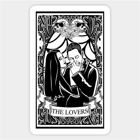 Gomez and Morticia Addams Tarot Card (The Lovers) by mojonman | Gomez ...
