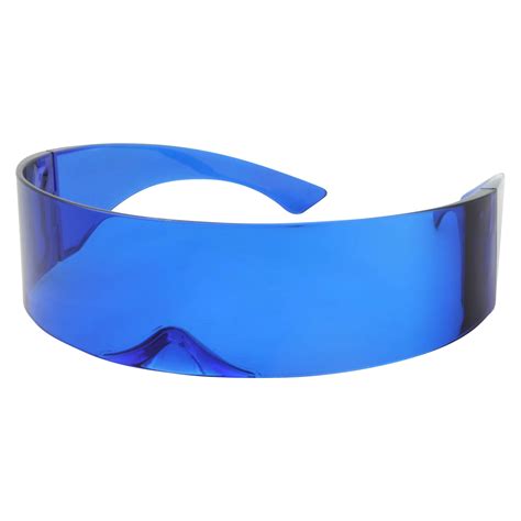 Buy grinderPUNCH Futuristic Cyclops Sunglasses | Robocop Retro Party ...