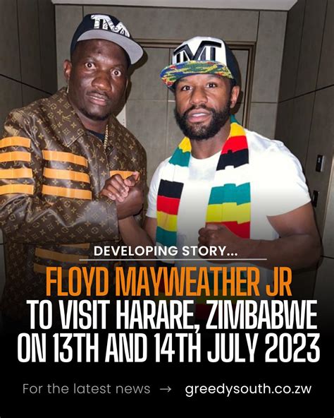 Greedysouth on Twitter: "Floyd "Money" Mayweather Jr. will be in Harare, Zimbabwe, this week on ...
