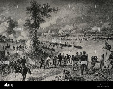 Battle of Malvern Hill, USA Civil War, July 1862 Stock Photo - Alamy
