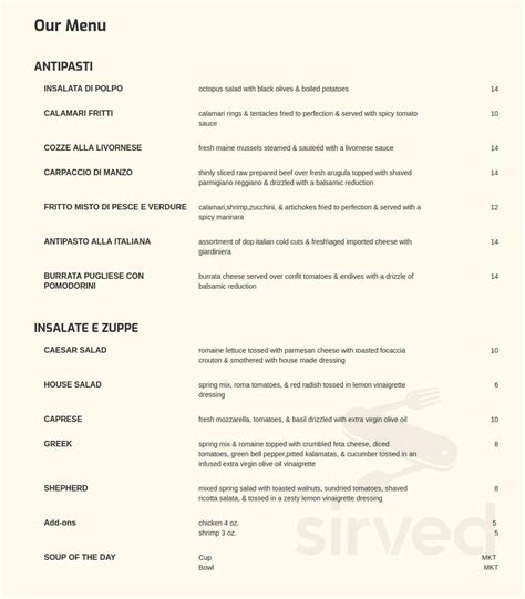Nundini Chef's Table menu in Houston, Texas, USA