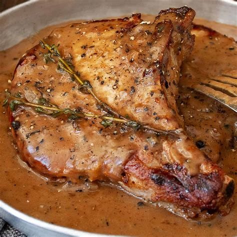 Wine Braised Pork Chops