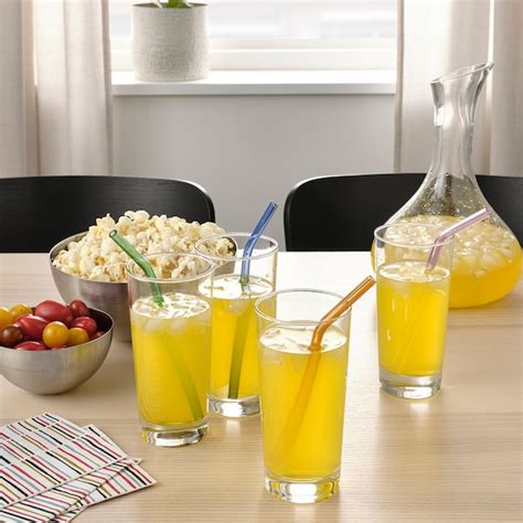 BLÅKÄXA drinking straws/cleanbrush set of 5, mixed colours - IKEA