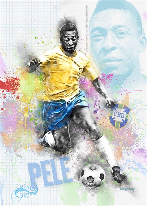 Pele - Football Art Print – Arty Print Creations