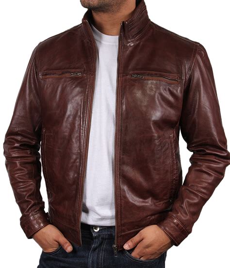 Mens Brown Leather Jacket